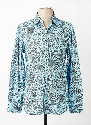 Chemise manches longues coupe cintrée bleu MELTIN'POT homme