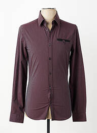 Chemise manches longues poches rouge GUESS homme