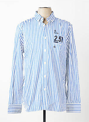 Chemise manches longues coupe cintrée bleu GAASTRA homme