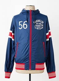 Blouson capuche bleu FRANKLIN MARSHALL homme