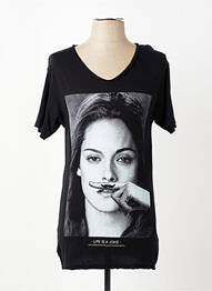 T-shirt coupe cintrée manches courtes noir ELEVEN PARIS homme