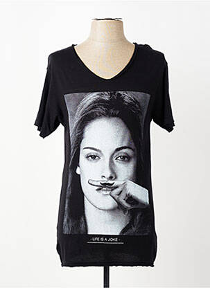 T-shirt coupe cintrée manches courtes noir ELEVEN PARIS homme
