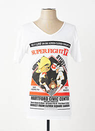 T-shirt coupe cintrée manches courtes blanc ELEVEN PARIS homme