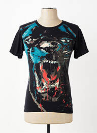 T-shirt coupe cintrée manches courtes noir ELEVEN PARIS homme