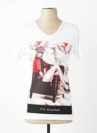 T-shirt coupe cintrée manches courtes blanc ELEVEN PARIS homme