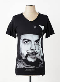 T-shirt coupe cintrée manches courtes noir ELEVEN PARIS homme
