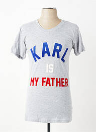 T-shirt coupe cintrée manches courtes gris ELEVEN PARIS homme
