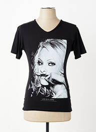 T-shirt coupe cintrée manches courtes noir ELEVEN PARIS homme