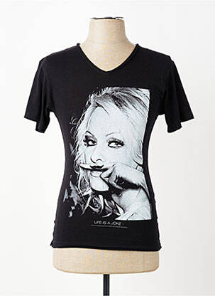 T-shirt coupe cintrée manches courtes noir ELEVEN PARIS homme