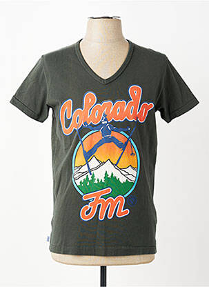 T-shirt coupe cintrée manches courtes vert FRANKLIN MARSHALL homme