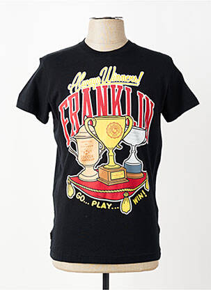 T-shirt coupe cintrée manches courtes noir FRANKLIN MARSHALL homme
