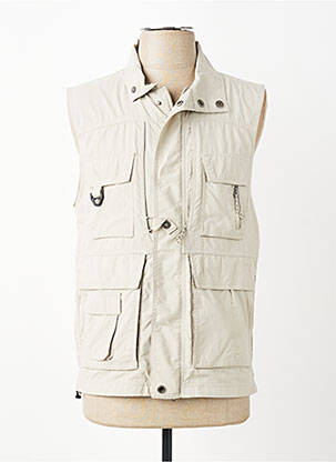 Gilet sans manche coupe cintrée beige COLUMBIA homme