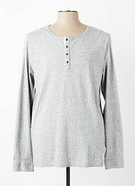T-shirt tissage chiné manches longues gris SCOTCH & SODA homme