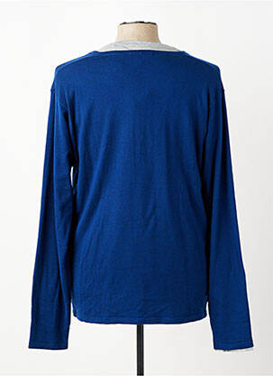 Pull stretch manches longues bleu SCOTCH & SODA homme
