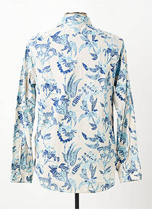 Chemise manches longues imprimé fantaisie bleu MELTIN'POT homme