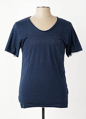 T-shirt coupe cintrée manches courtes bleu ELEVEN PARIS homme
