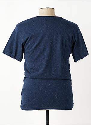 T-shirt coupe cintrée manches courtes bleu ELEVEN PARIS homme