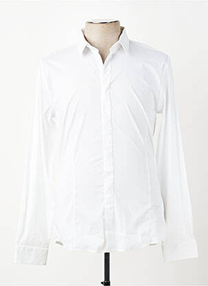 Chemise manches longues coupe cintrée blanc GUESS homme