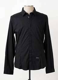 Chemise manches longues coupe cintrée noir GUESS homme