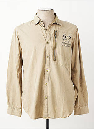 Chemise manches longues poches vert G STAR homme