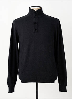 Pull stretch manches longues noir BLUE LEMON homme