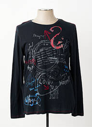 T-shirt coupe cintrée manches longues noir DESIGUAL homme