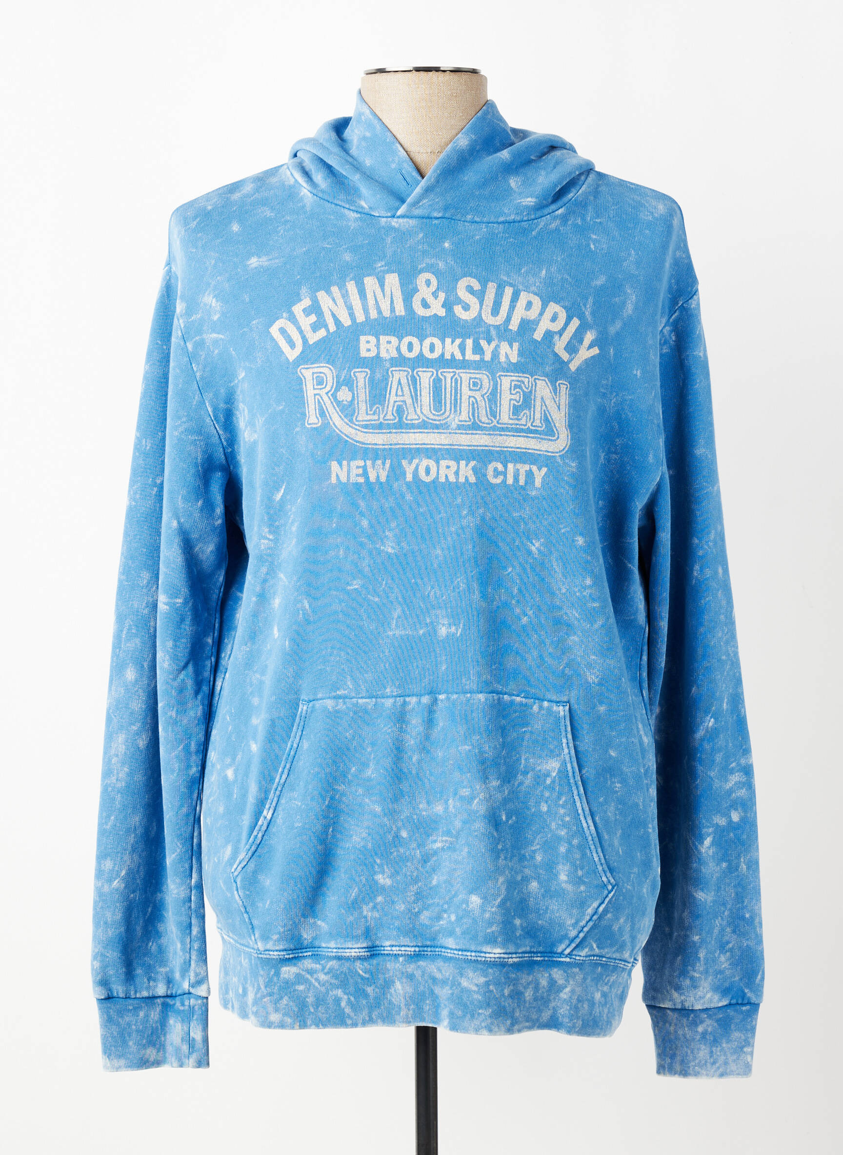 Sweat-shirt stretch manches longues bleu RALPH LAUREN homme