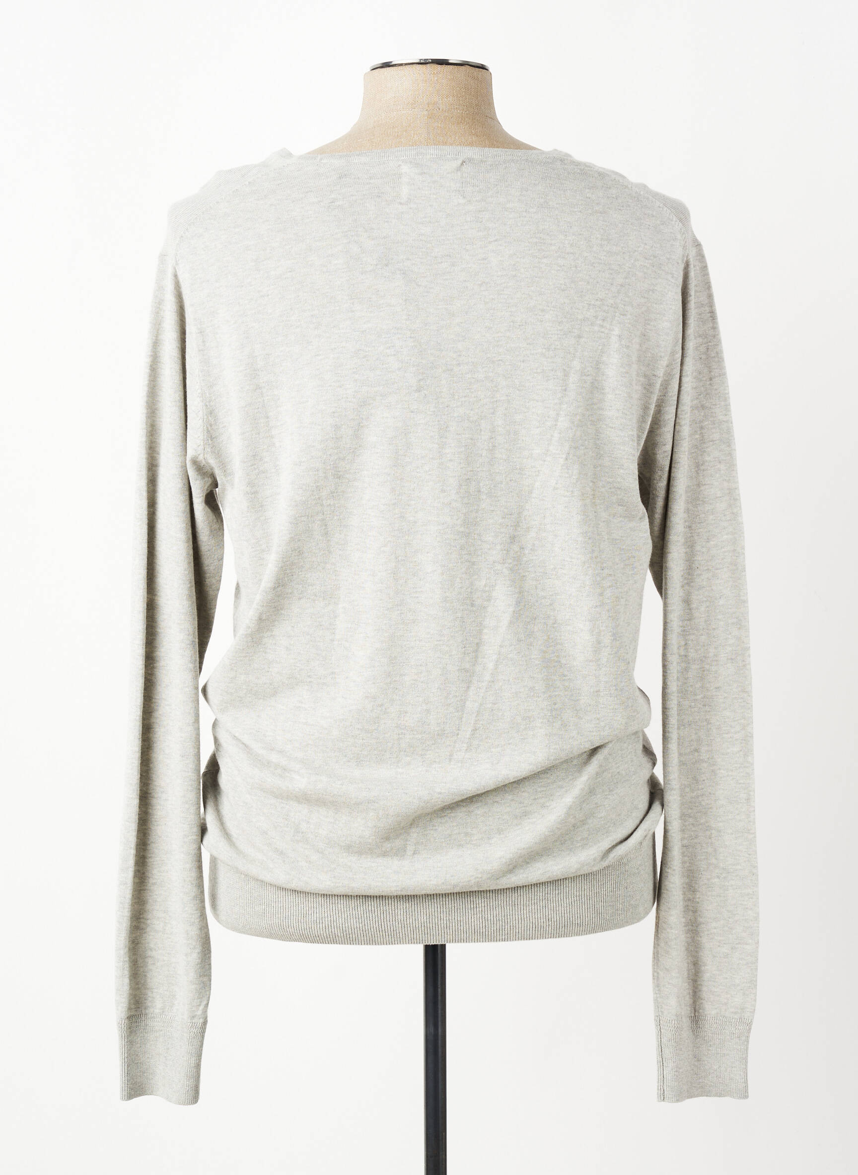 Pull col v manches longues gris SCOTCH & SODA homme
