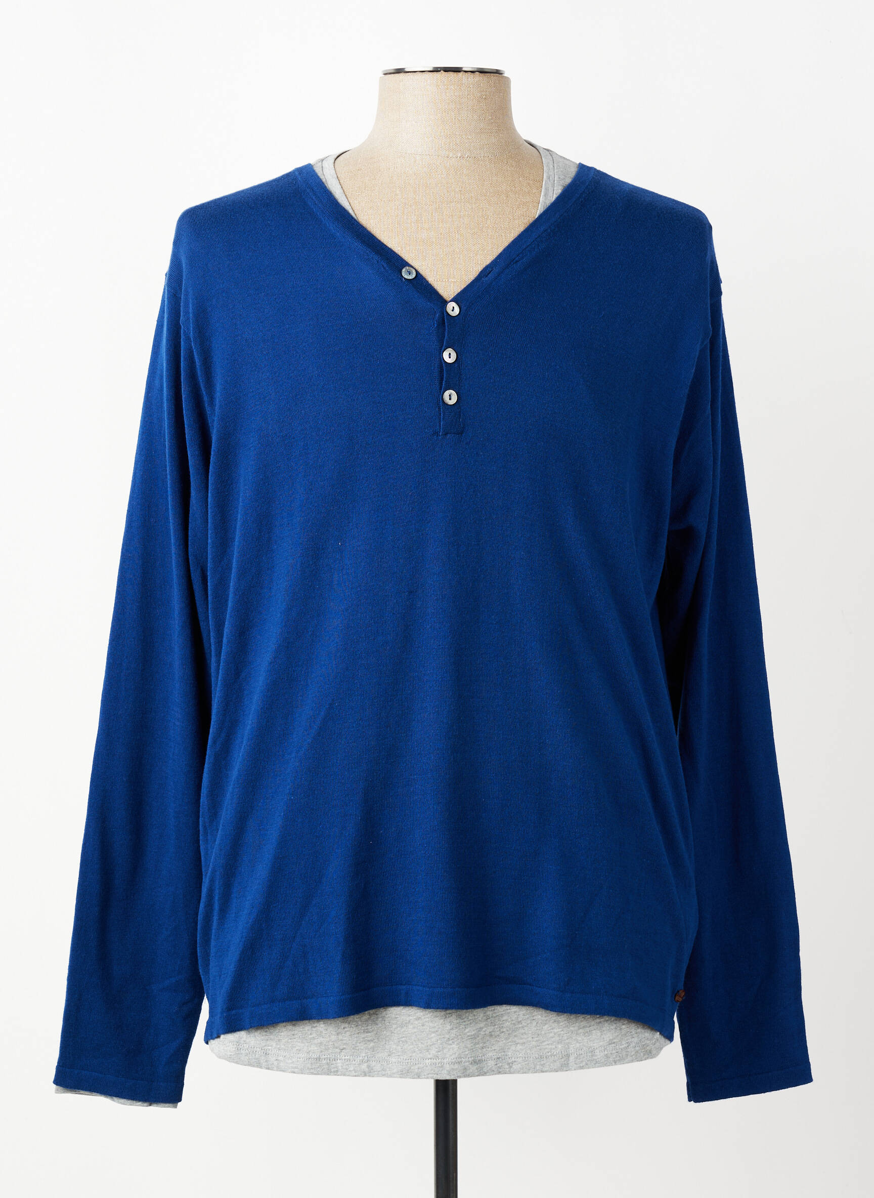 Pull stretch manches longues bleu SCOTCH & SODA homme