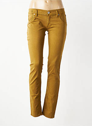 Jeans coupe slim taille basse taille basse vert FREESOUL femme