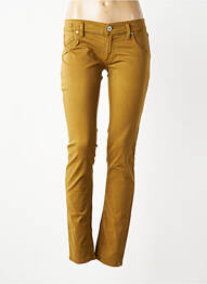 Jeans coupe slim stretch taille normale vert FREESOUL femme