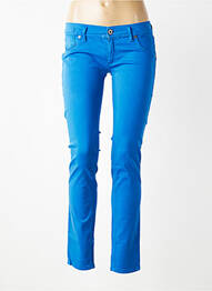Jeans coupe slim stretch taille basse bleu FREESOUL femme