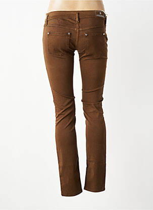 Jeans coupe slim taille basse taille basse marron FREESOUL femme
