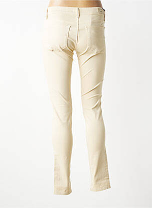 Pantalon slim taille basse taille basse beige SALSA femme