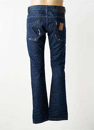 Jeans coupe droite fermeture boutonnée sur le devant taille normale bleu FREESOUL homme