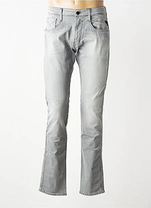 Jeans coupe slim stretch taille normale gris REPLAY homme