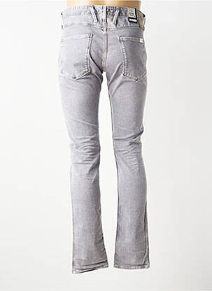 Jeans coupe slim stretch taille normale gris REPLAY homme