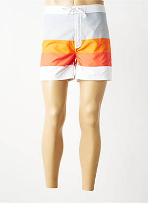 Short de bain effet matière satinée gris PULL IN homme