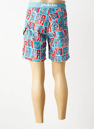 Short de bain imprimé fantaisie bleu PULL IN homme