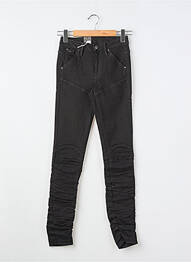 Jeans skinny tissage brut taille haute noir G STAR femme