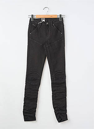 Jeans skinny tissage brut taille haute noir G STAR femme