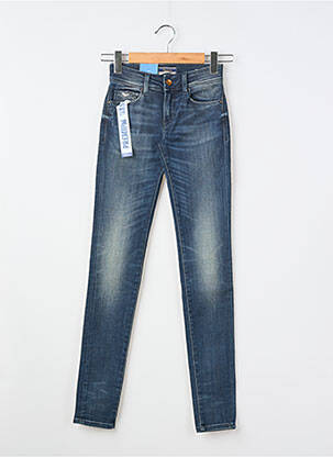 Jeans coupe slim effet usé délavé taille normale bleu SALSA femme