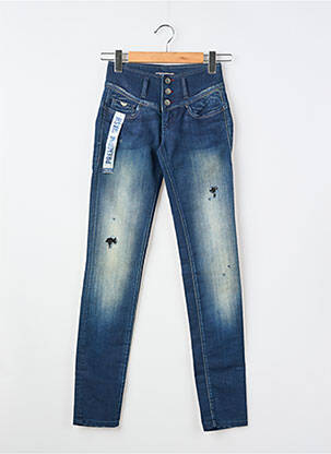 Jeans skinny push-up taille haute bleu SALSA femme