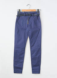Pantalon chino tissage popeline taille normale bleu SALSA femme