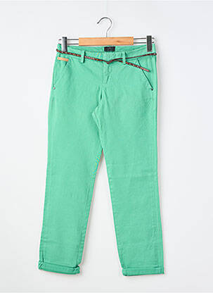 Pantalon chino tissage popeline taille normale vert GUESS femme