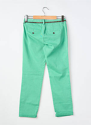 Pantalon chino tissage popeline taille normale vert GUESS femme