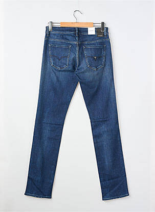 Jeans coupe slim stretch taille normale bleu GUESS homme