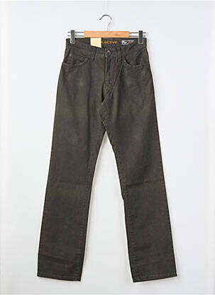 Jeans coupe droite fermeture zippée sous rabat boutonné taille normale marron CAMEL ACTIVE homme