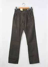 Jeans coupe droite fermeture zippée sous rabat boutonné taille normale marron CAMEL ACTIVE homme