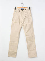 Pantalon chino tissage popeline taille normale beige G STAR homme